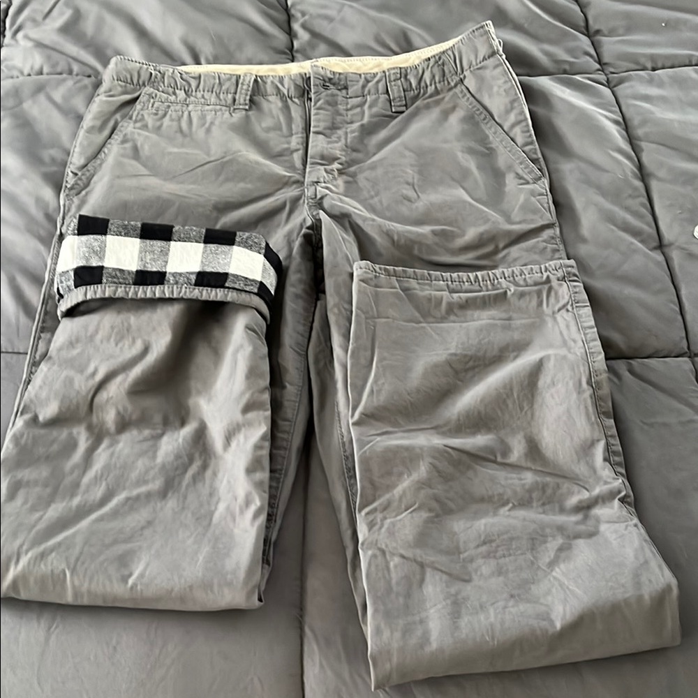 Gap youth Gray flannel lined Casual Pants